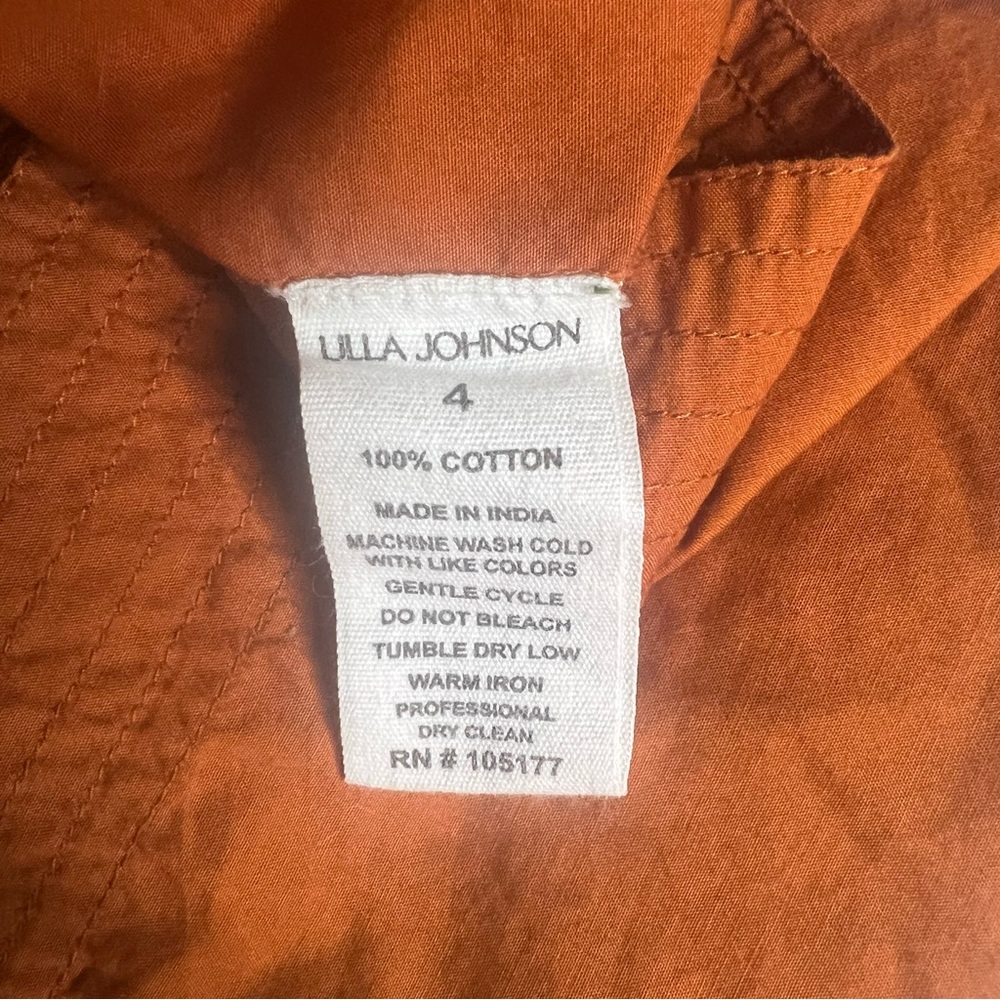 Ulla Johnson Louise Ruffle Top Size 4 - Picture 6 of 7